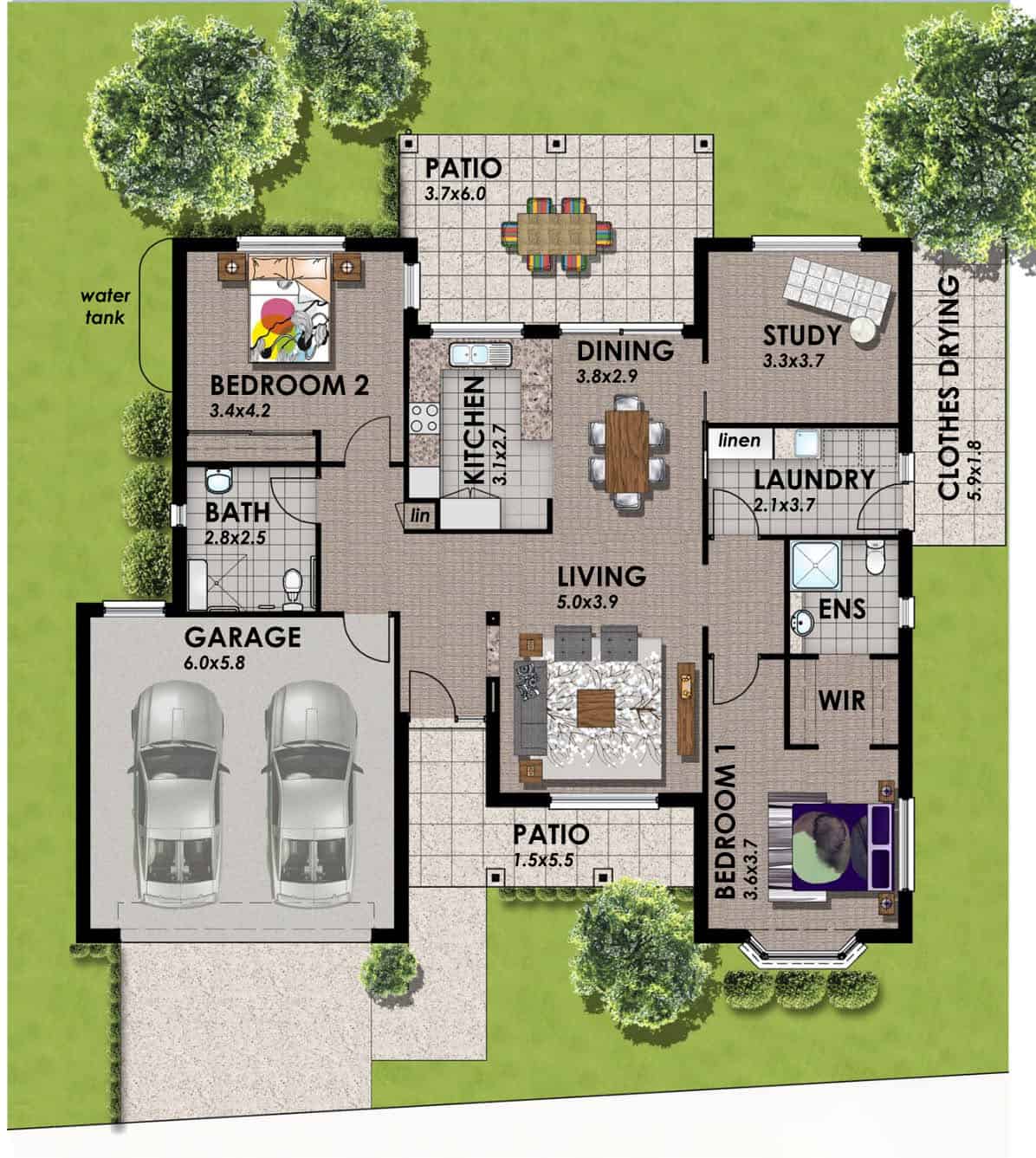 Orchid Floorplan